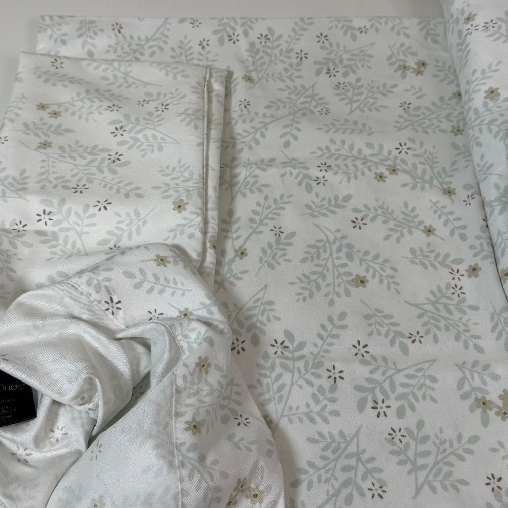 Cuddl Duds Sheet Set Queen Floral Botanical Print Soft Microfiber Bedding